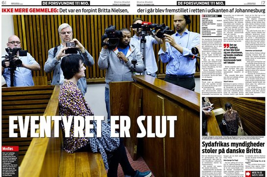 The swindler Britta Nielsen, Court in Johannesburg, South Africa 09.11.2018.  © Photo: Ole Steen/Ekstra bladet