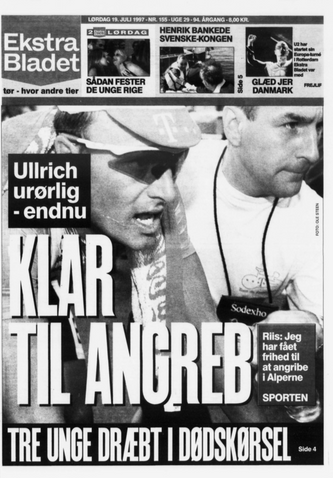 Bjarne Riis Tour de France 1997.. © Photo: Ole Steen/Ekstra Bladet/Scanpix